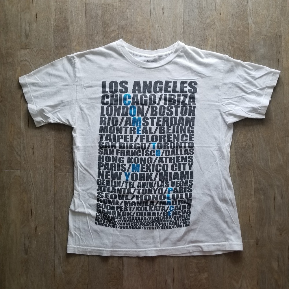 ANCHOR BLUE "Come To My Place" T-shirt